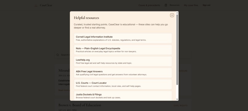 CaseClear – screenshot 6