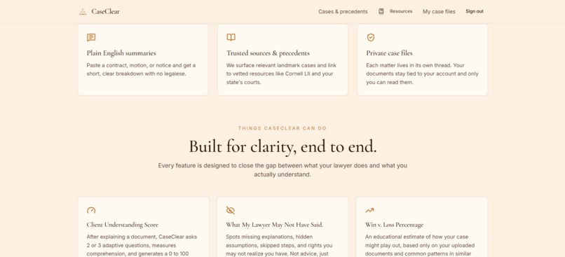 CaseClear – screenshot 2