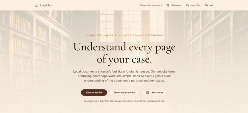 CaseClear – screenshot 1