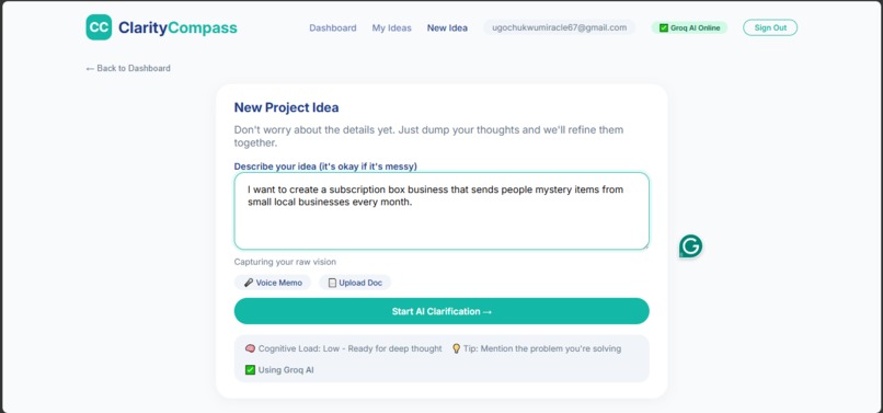 Clarity Compass – screenshot 2