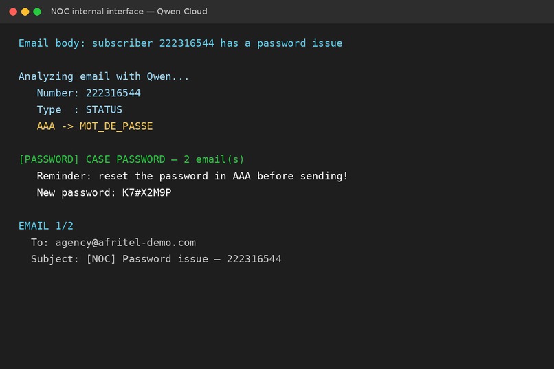 TelecomAI Agent – screenshot 2