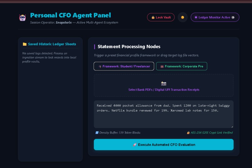 Personal CFO Agent – screenshot 2