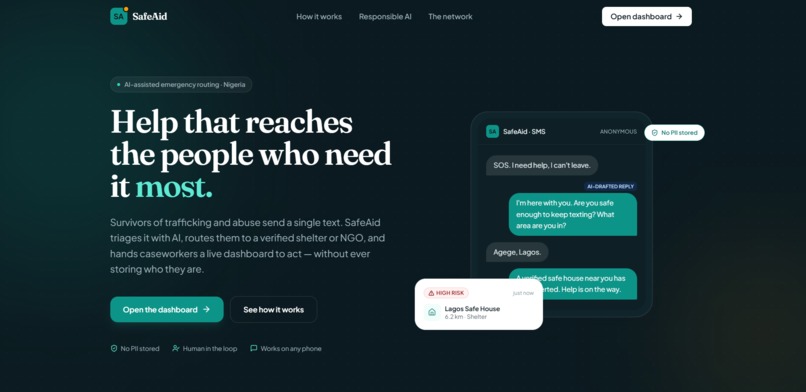 SafeAid - AI Emergency Routing for Survivors – screenshot 2