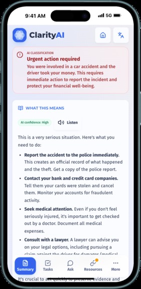 ClarityAI – screenshot 1