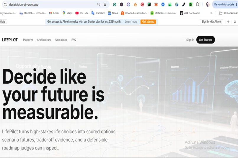 LifePilot AI: Personal Decision Intelligence Platform – screenshot 1