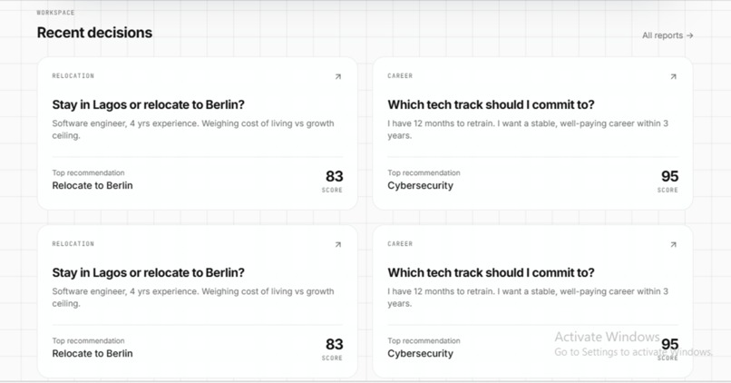 LifePilot AI: Personal Decision Intelligence Platform – screenshot 3