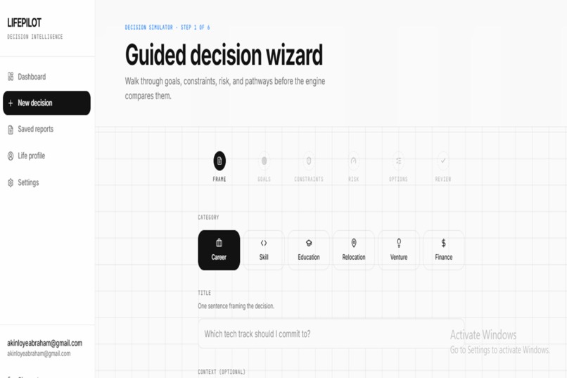 LifePilot AI: Personal Decision Intelligence Platform – screenshot 4