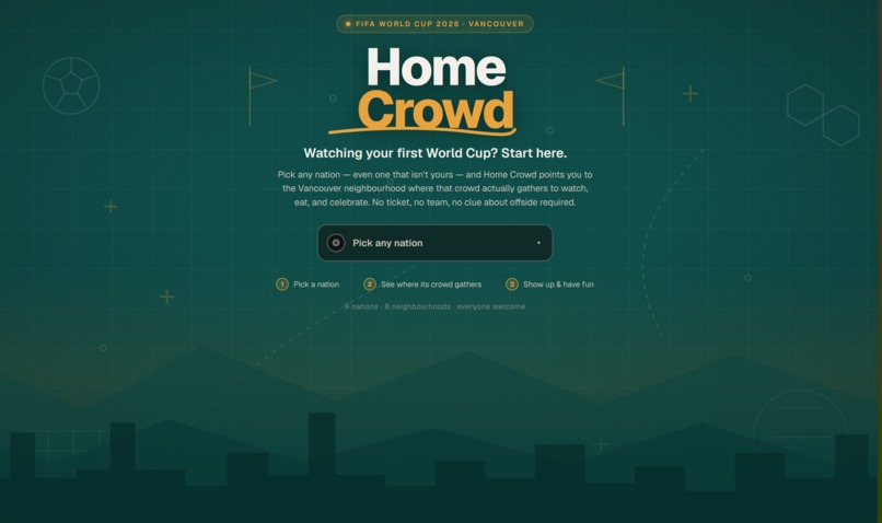 Home Crowd - Vancouver Hackathon - Hasan & Jajwinder – screenshot 1