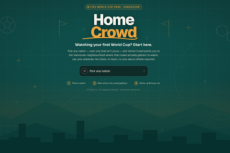 Home Crowd - Vancouver Hackathon - Hasan & Jajwinder