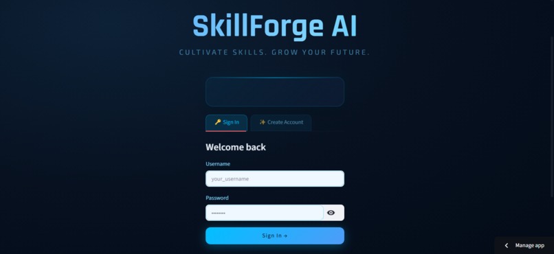 SkillForge AI – screenshot 1