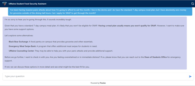 UMaine Student Food Security Assistant – screenshot 4