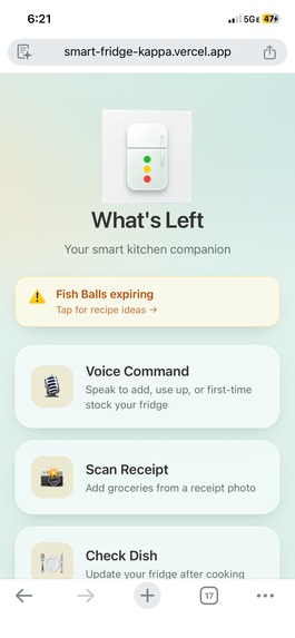 WhatsLeft – screenshot 1