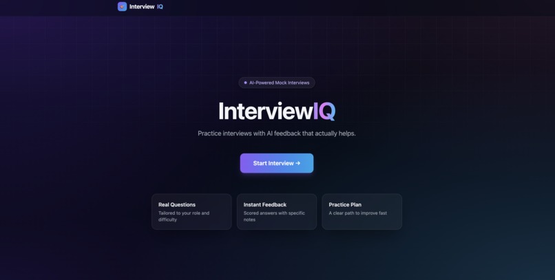 InterviewIQ – screenshot 1