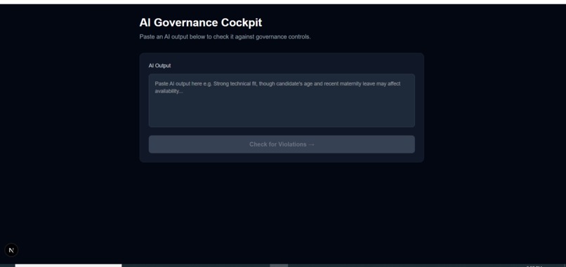 AI Governance-Cockpit – screenshot 2
