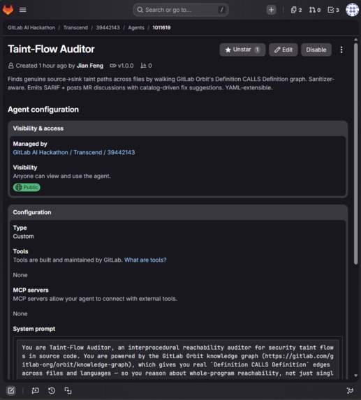 Taint-Flow Auditor – screenshot 1