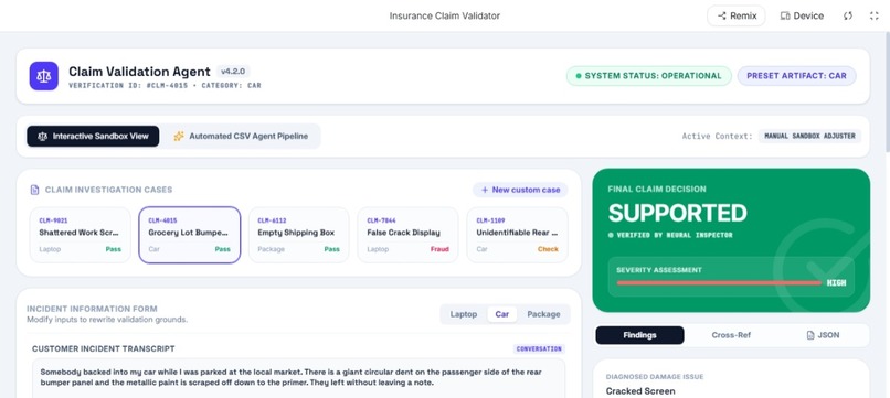 ClaimGuard AI: Multi-Modal Insurance Claim Adjuster – screenshot 1