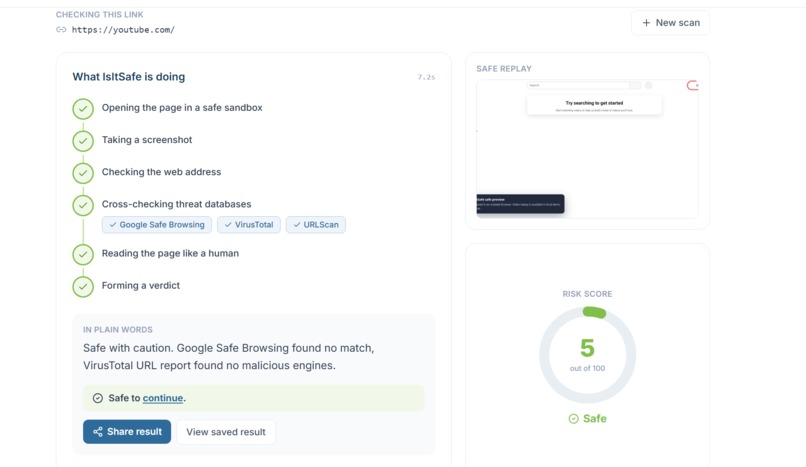 IsItSafe – screenshot 1