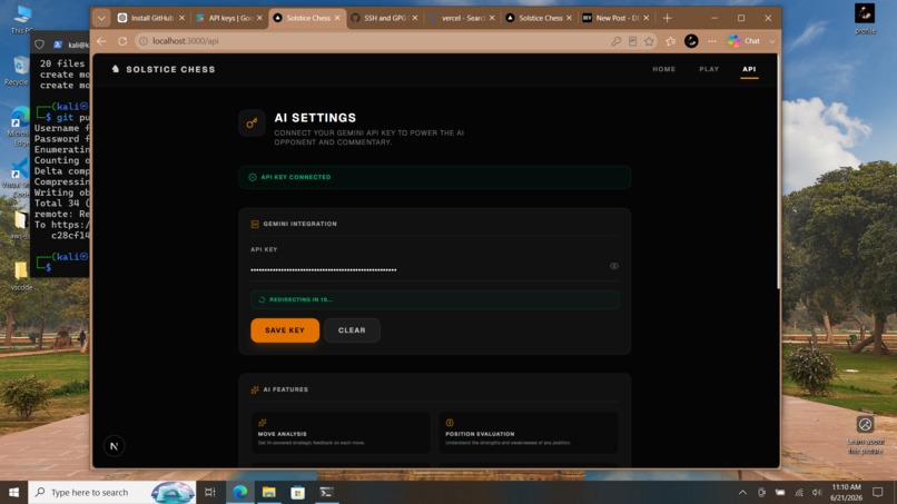 Solstice Chess AI – screenshot 2