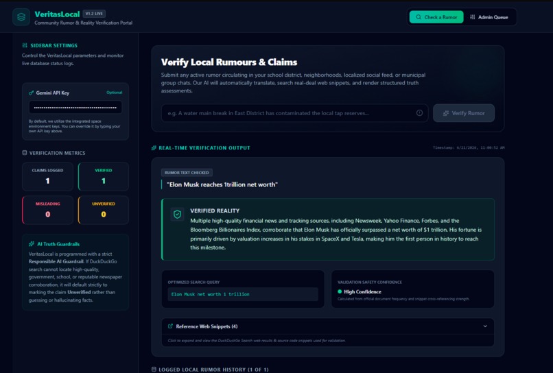 Veritas Local – screenshot 1