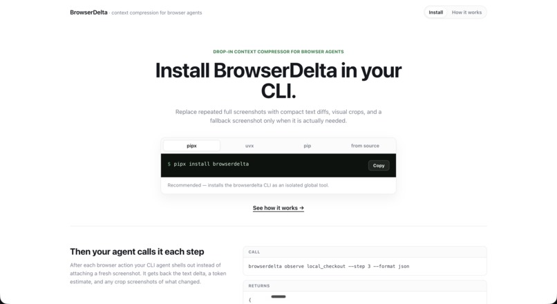 BrowserDelta – screenshot 1