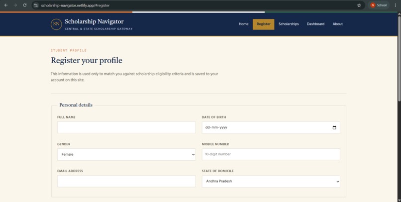 Scholarship Navigator – screenshot 2