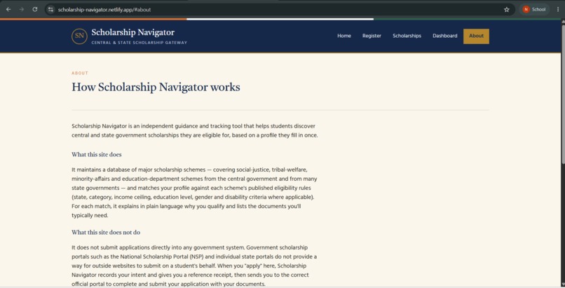 Scholarship Navigator – screenshot 3