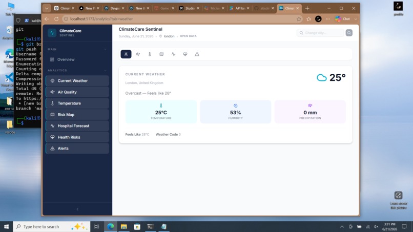 climatecare-sentinel – screenshot 2