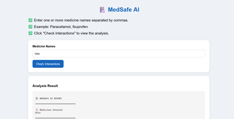 MedSafe AI – Drug Interaction Checker – screenshot 3