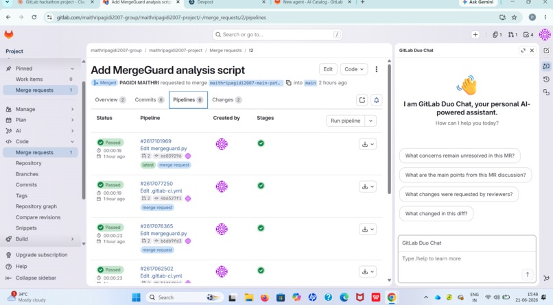MergeGuard — Pre-Merge Risk Analyzer – screenshot 2