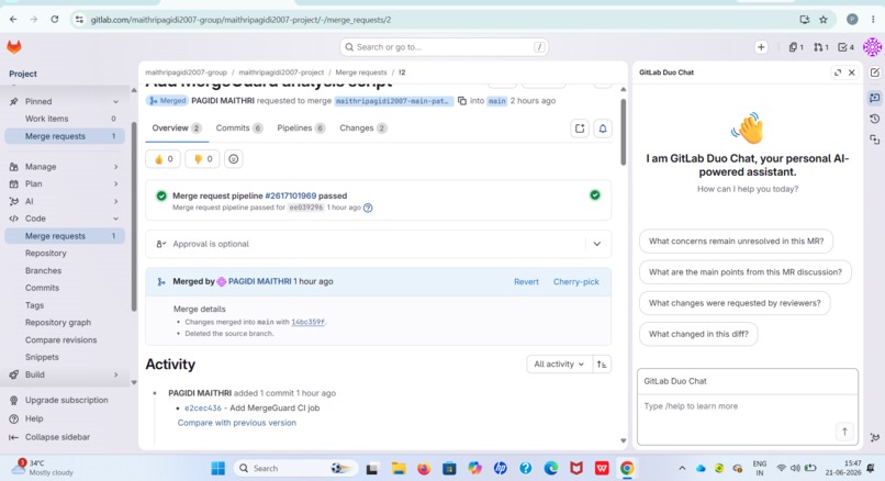 MergeGuard — Pre-Merge Risk Analyzer – screenshot 3