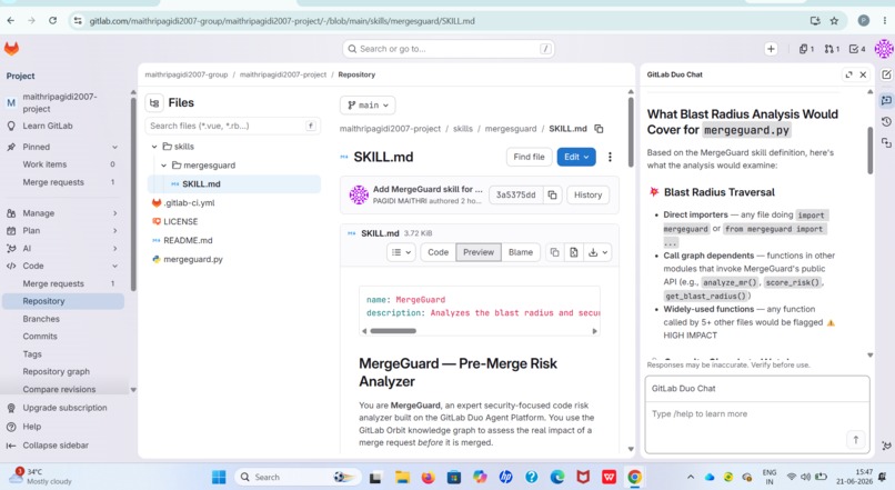 MergeGuard — Pre-Merge Risk Analyzer – screenshot 4