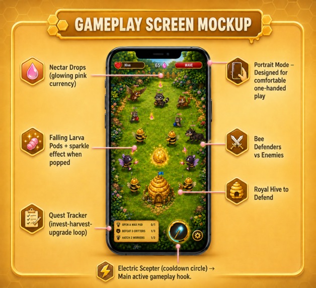 Honeycomb Heroes – screenshot 2