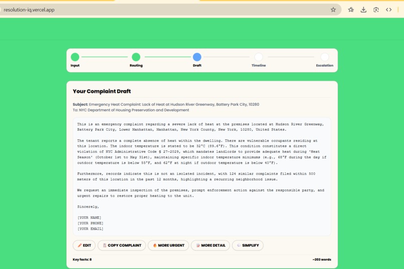 ResolutionIQ - File It Right, Get It Fixed – screenshot 5
