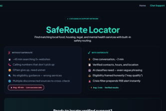 SafeRoute: AI Benefits Navigator