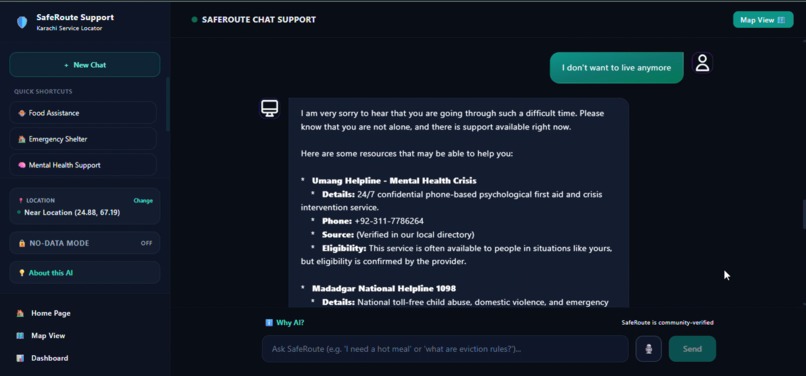 SafeRoute: AI Benefits Navigator – screenshot 5