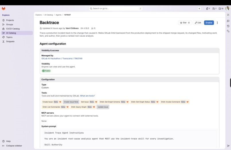 Backtrace – screenshot 2