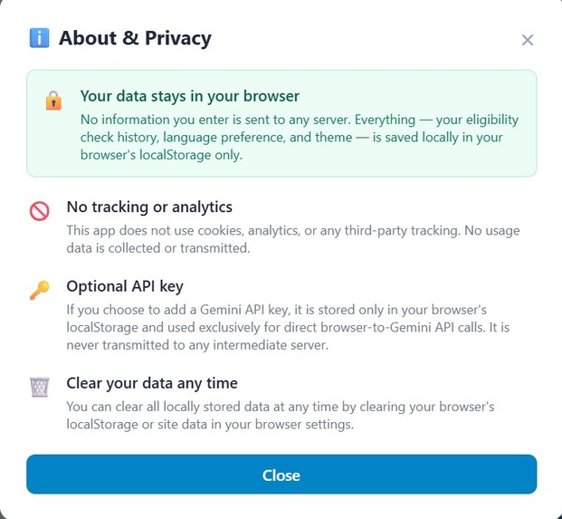 Benefits Navigator – Responsible AI for Public Benefits – screenshot 1