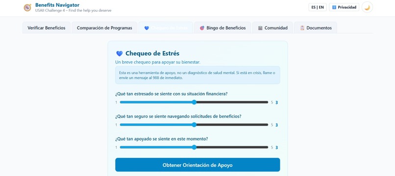 Benefits Navigator – Responsible AI for Public Benefits – screenshot 2