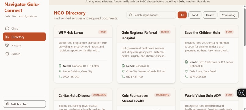 Navigator Gulu-Connect – screenshot 2