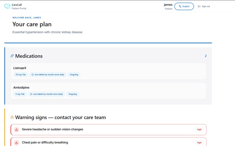 CareCall – screenshot 4
