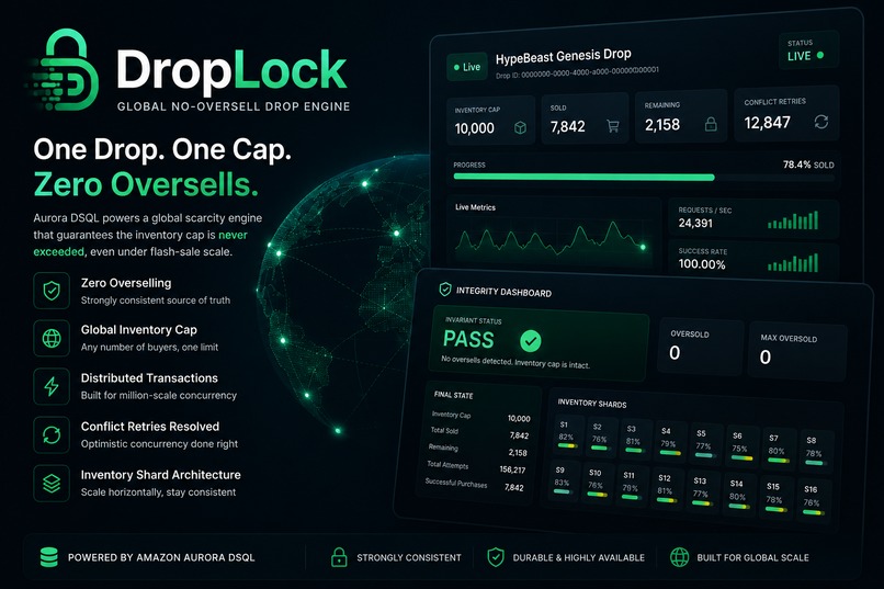 DropLock: Global No‑Oversell Drop Engine – screenshot 1