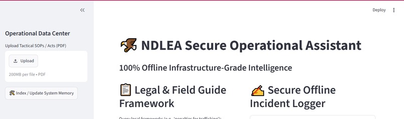 NDLEA Secure Operational Assistant – screenshot 1