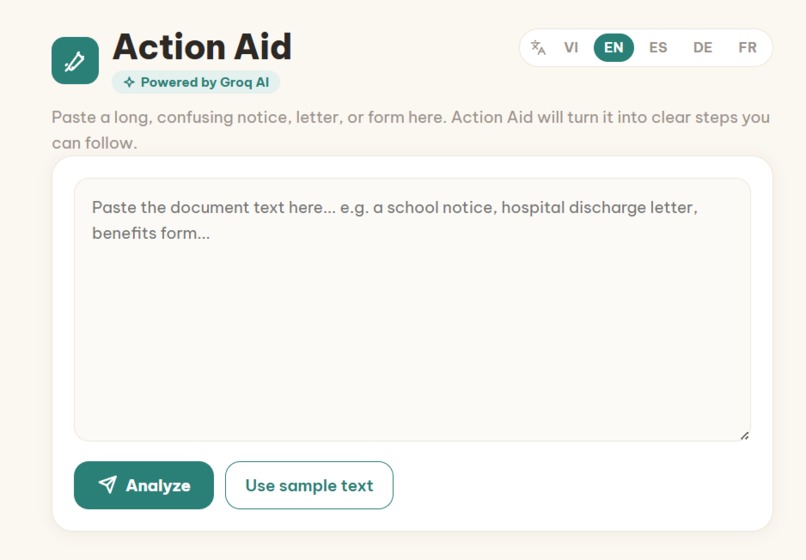 ActionAid – screenshot 2