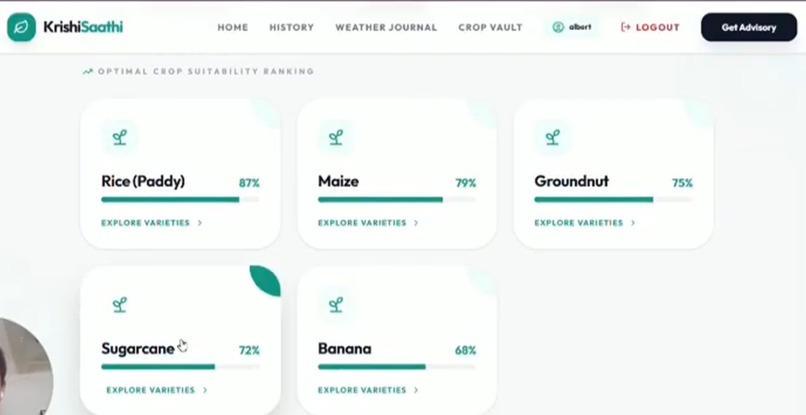 AgriSmart(Krishi-Saathi): crop & seed recommendation system – screenshot 2
