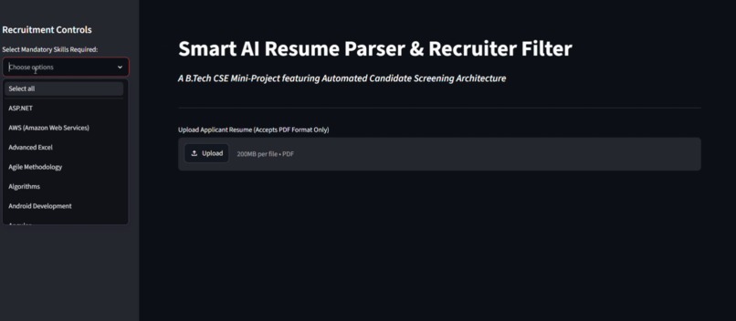 CV analyzer – screenshot 1