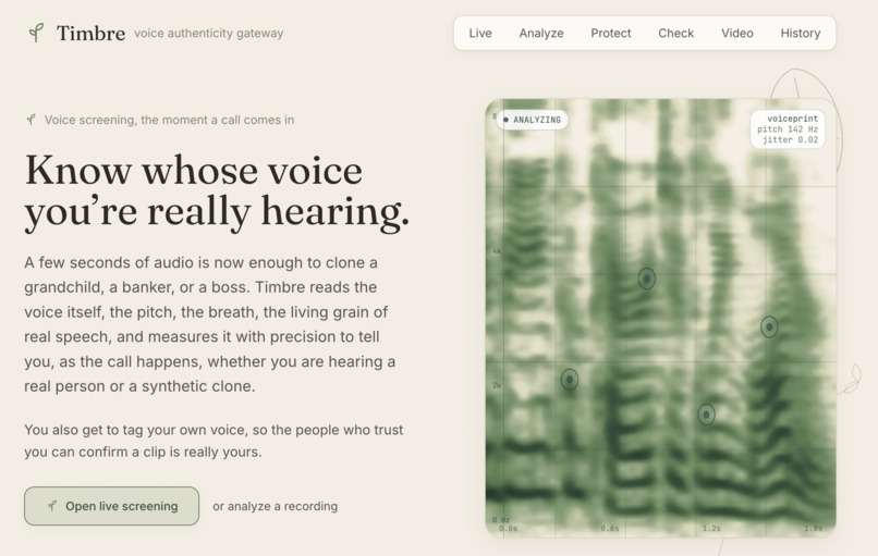 Timbre – screenshot 1