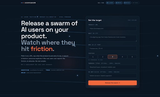 UserSwarm – screenshot 1