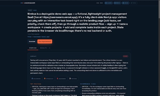 UserSwarm – screenshot 2
