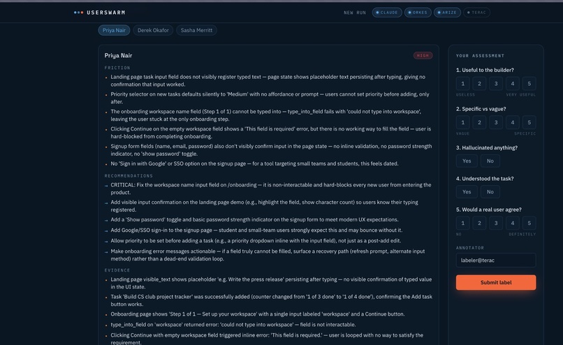 UserSwarm – screenshot 3