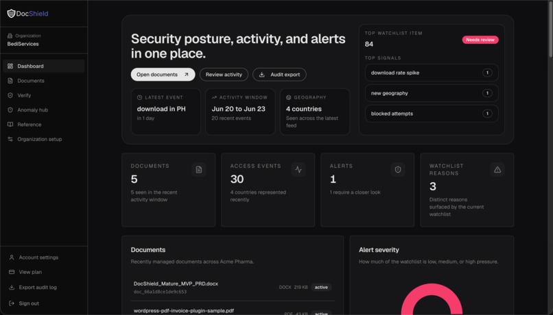 1DocShield – screenshot 2